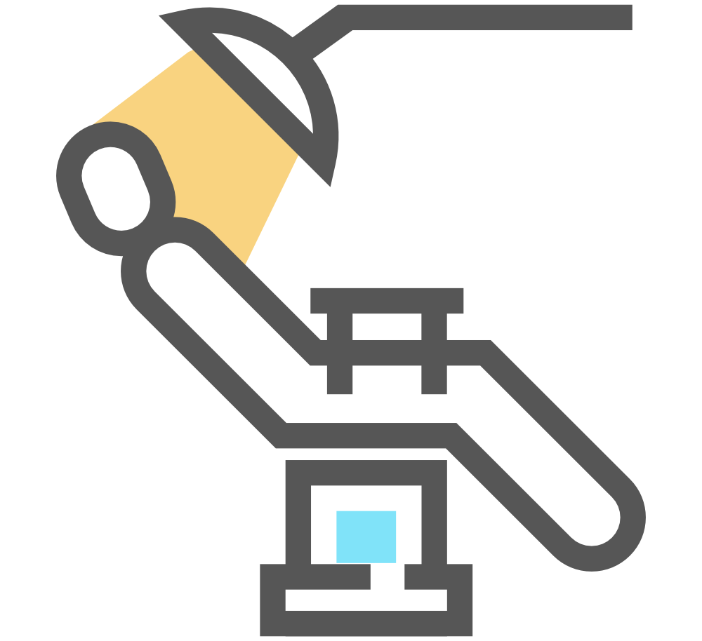Dental chair icon